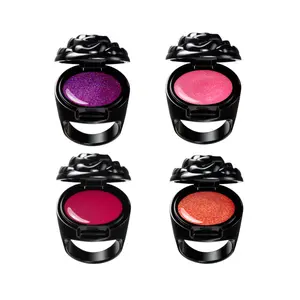 Anna Sui Ring Rouge Set of 4 – Glossy, lightweight lip rings with iconic rose motif packaging for plumped, vibrant, collectible makeup accessory.