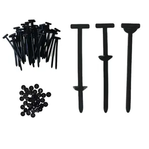 50pcs Nylon Universal Cable Tie Buckle with Pin & Button Self-Locking Design for Car Daily Repair and Multipurpose Use Automotive Accessories Body Screw car daily auto fixing button multi-purpose cable tie tool