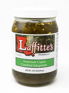 Laffitte's Gourmet Cajun Candied Jalapenos Spicy