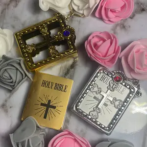 Mini Bible Keychain Plastic