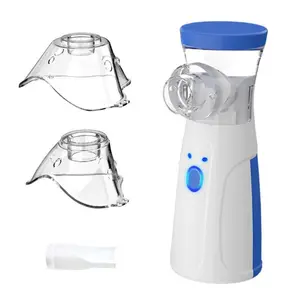 Portable Handheld Nebulizer for Adults & Kids - 3.7μm Ultra-Fine Mist with Type-C/Battery Power, Pocket-Size Respiratory Therapy Device for Asthma & Cough Relief Facial Comfort