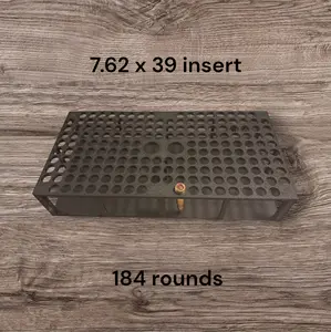 7.62 x 39 ammo insert for 50cal ammo can Boxes Organiser