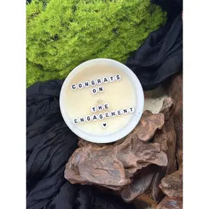 Candle Gift, Engaged (Hidden Message, Congrats on the Engagement)