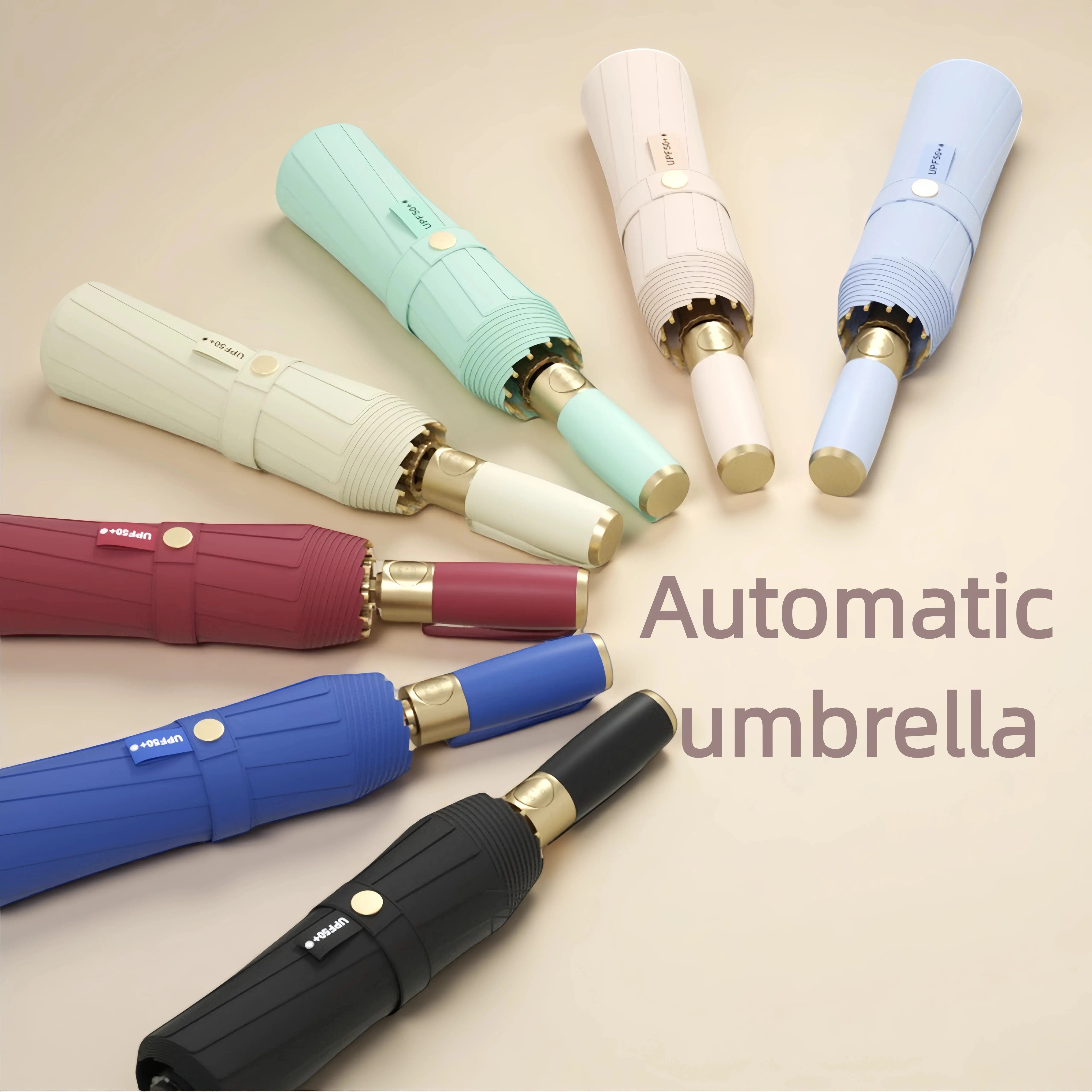 Chic 12-Rib UV Sunshade Umbrella - Windproof Folding Stormpro Automatic Inverted Retractable Aluminum Alloy Stainless Steel Compact Portable Rain-Sun Dual-Function Umbrella for Outdoor Activities, Classical Dance (Yellow, Pink, T Poetic S), Uv Umbrella