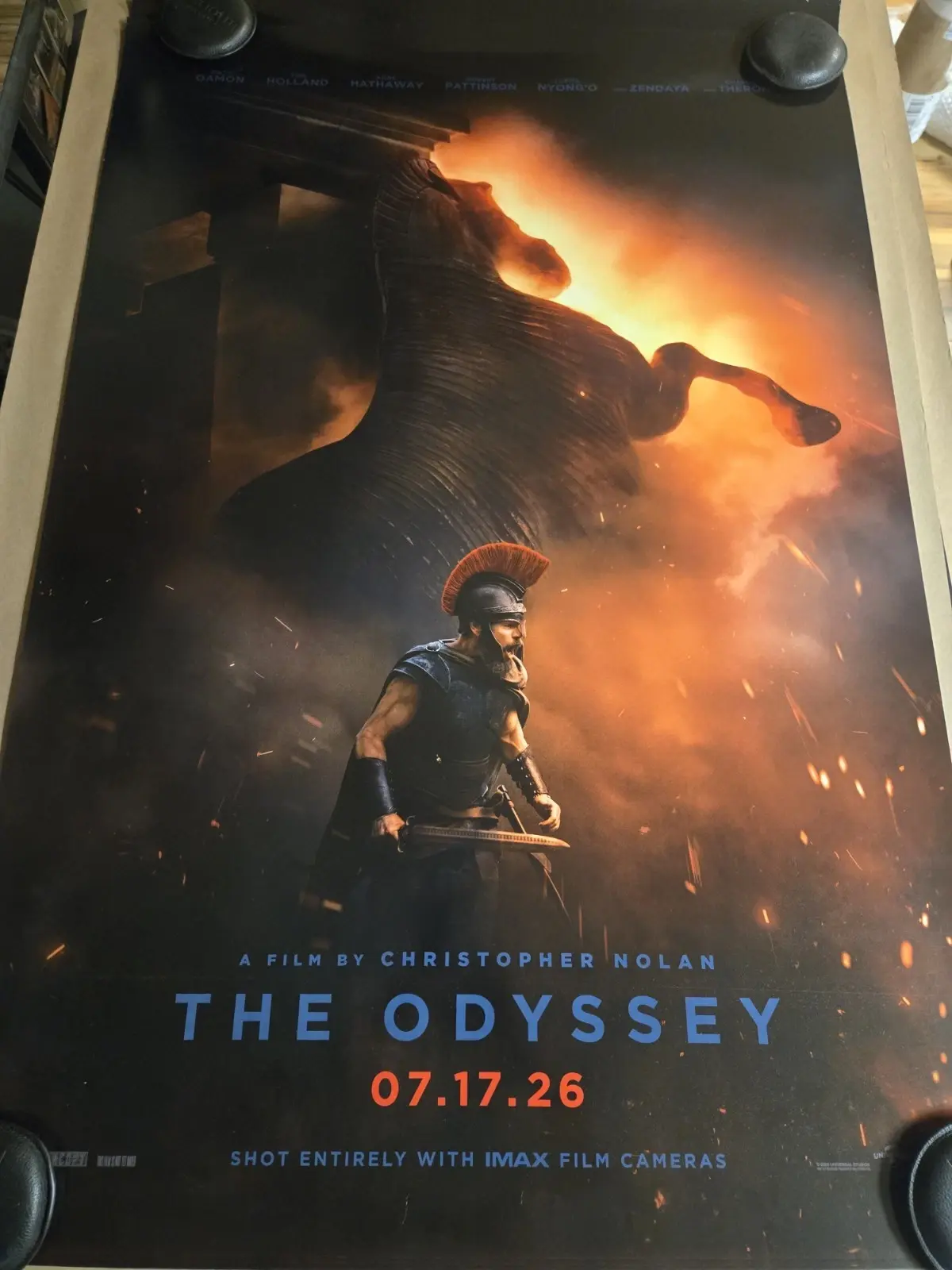 The Odyssey 2026 DS Original Movie Poster 27x40 Christopher Nolan IMAX Teaser