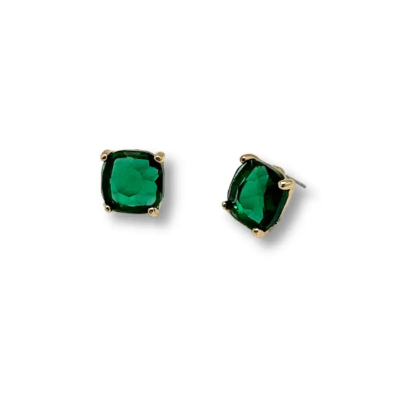 The Bella Stud Earring - Green
