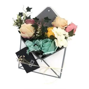 Foldable Fresh Flower Gift Box, Envelope Shape, Essential for Weddings Birthdays Valentine's Day Mother's Day, Showcase Your Floral Arrangements!