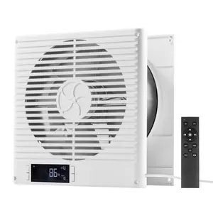 VEVOR 7.5-Inch Room to Room Fan, 2-in-1 305 CFM Through Wall Fan with Remote Control & Two-Way Airflow, 10-Speed Ventilation Quiet Vent for Kitchen, Living & Laundry Room Workshop
