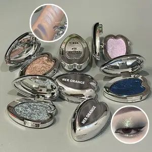 Herorange Dream Nucleus Highlighter Eyeshadow, Pearl Glitter Shimmer Long-Lasting Brightening Eye Makeup, Lightweight European Style, Glitter Beauty