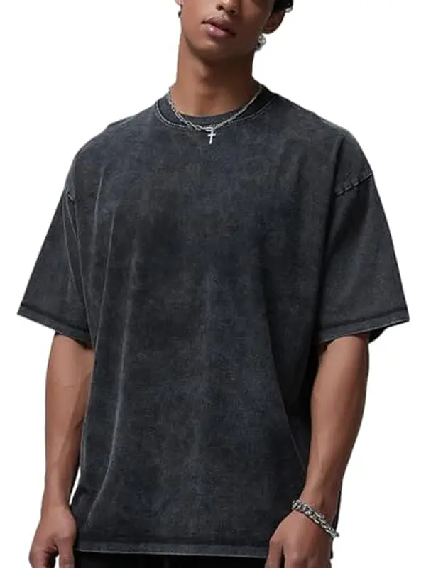 Mens Oversized T-Shirt Custom Funny T Shirts Vintage Basic Cotton Tees Workout Short Sleeve Summer Tops