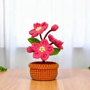 Flower Pot Crochet Pattern, Crochet Home Decor, Plant Pot Crochet Patterns, Amigurumi Flower, Crochet Gift Emotional Support