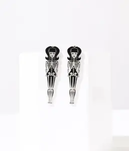 Glow In The Dark BarBoo Skeleton Doll Earrings