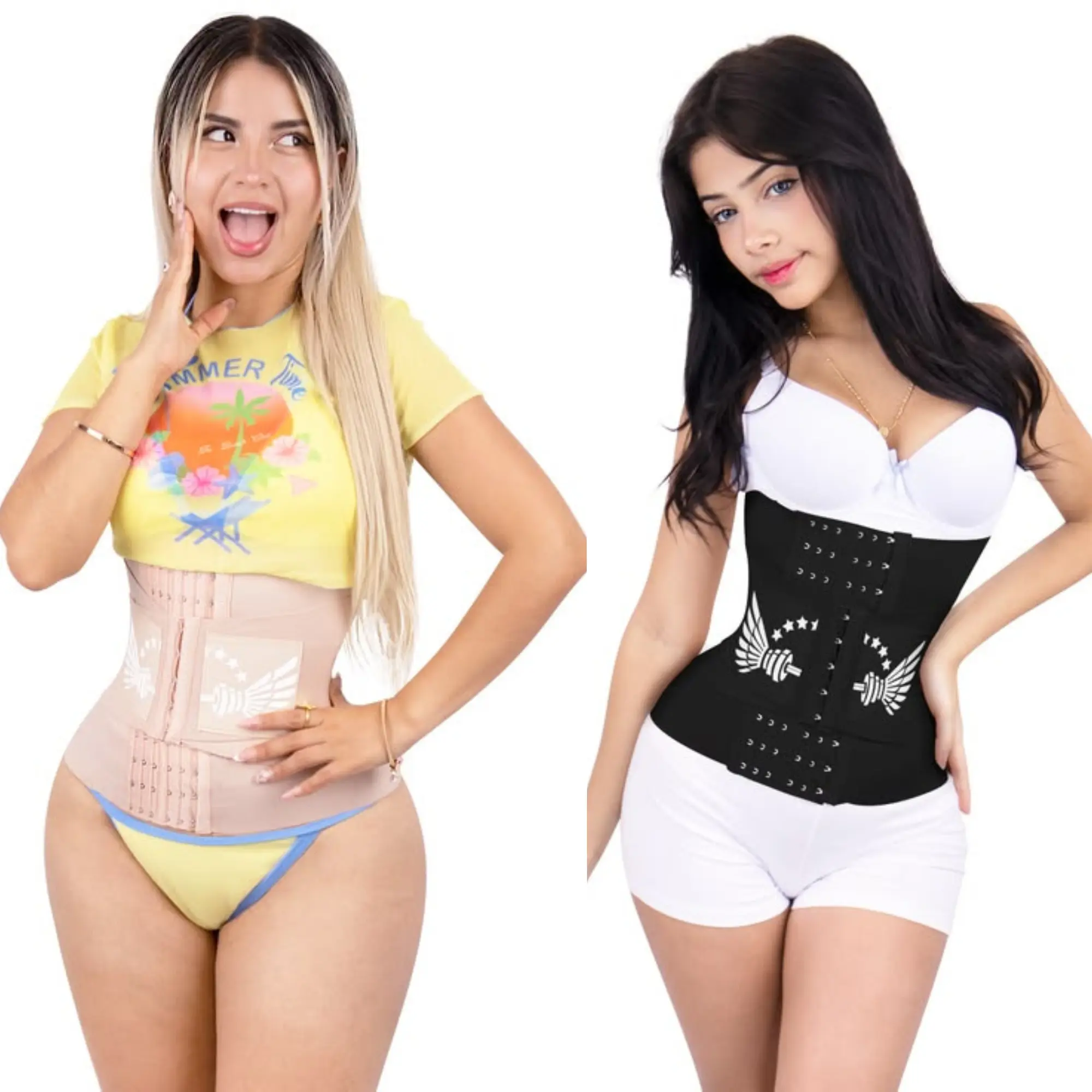 Moda King Peru Premium Hourglass Waist Shaper Shapewear - Peruvian Faja Hourglass Shapewear Bodysuit with Strap, Buckle, Smooth Fabric, Tummy Control for Casual Women's Wear
