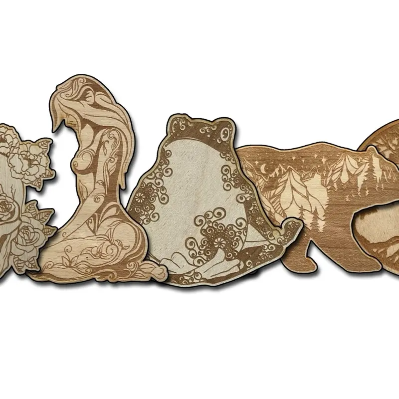 Juni wooden sticker pack