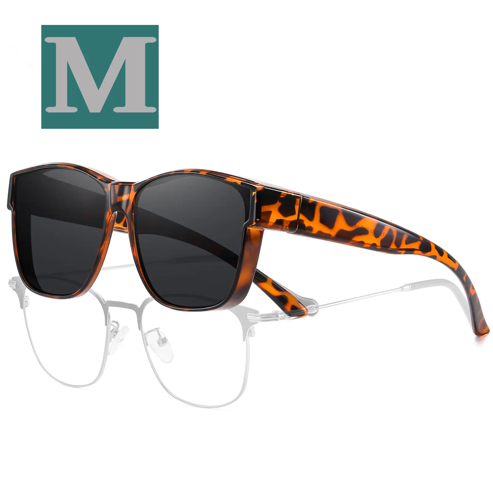 M Size Tortoise Frame Grey Lens