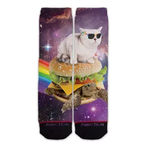 Function - Galaxy Cat Surfing Burger Turtle Fashion Socks