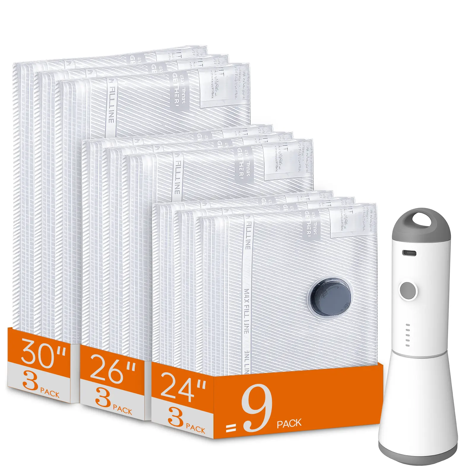 9 Pack + Wireless Electric Pump