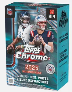 2025 TOPPS CHROME VALUE BLASTER BOX NFL FOOTBALL -