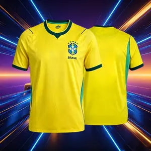2026 Brazil National Home And Away 10# Neymar 7# 11# Short And Long Sleeve Soccer Jersey Fans Version Breathable