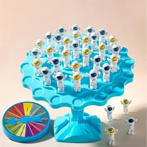 Space Training Balance Tree Interactive Party Game Family Fun Game with Punishment Plate, Focus Thinking Board Game Toy, Stress Relief Toy, Christmas Gift, Abs Plastic Blocks