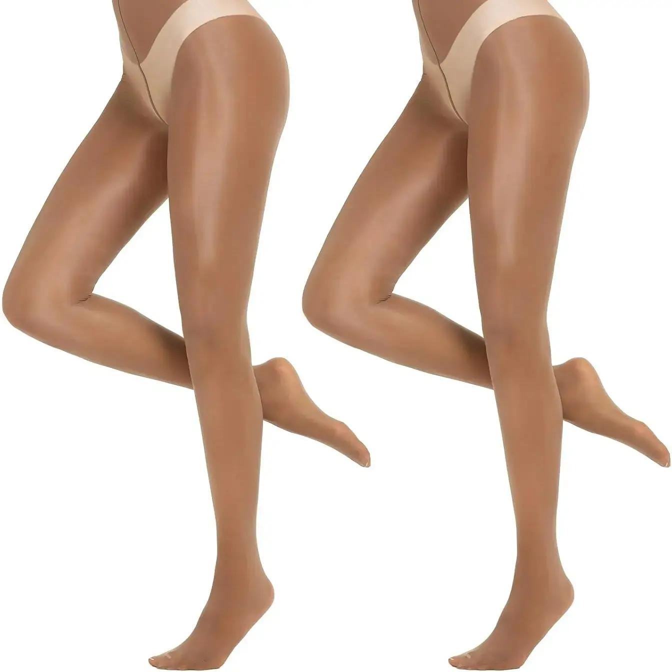 Women's Shiny Sheer Tights High Waist Silk Comfort Stockings Oil Shimmery Nylons Pantyhose Silky Spandex Elastic Dressy Legwear SpringStatements Womenswear dance Fit Smooth Elegance Style Everyday Elegant Pieces