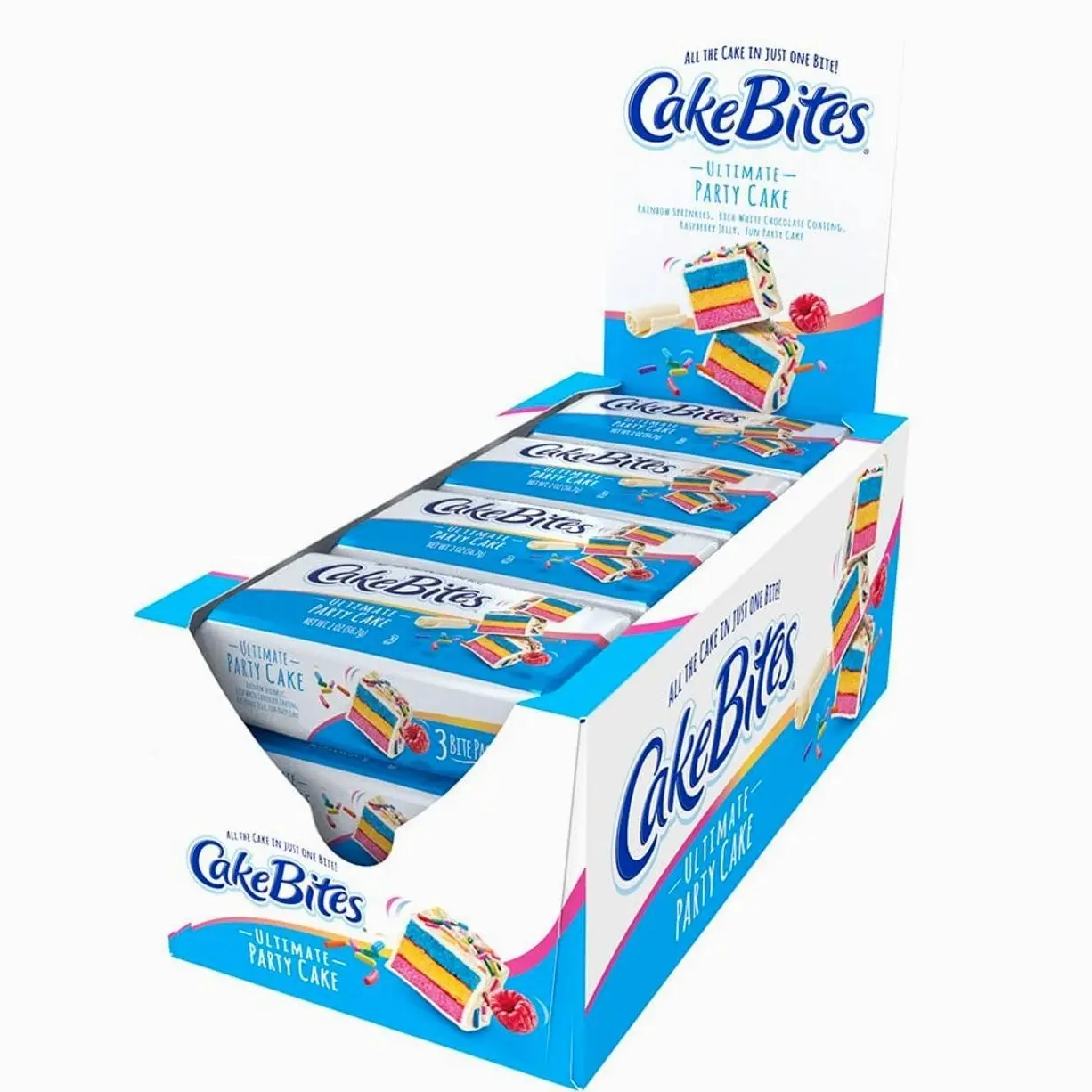 The Original Cakebites by Cookies United, Grab-and-Go Bite-Sized Snack, Ultimate Party Cake,2 Ounce (Pack of 12)