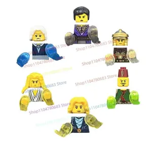 MOC First Generation Master Ninja Mini Action Figure Assembly Model Display Anime Cartoon Accessories Toy Gift Decoration