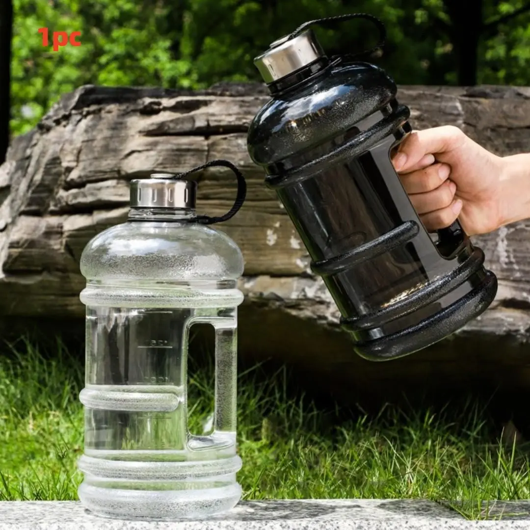 2L Large Capacity Anti-Drop Water Bottle, Portable Gym Dumbbell Cup, Outdoor Sports Bucket, Camping Travel Sport Water Jug, Gallon Water Bottle, Refillable Bottle, Portable Water Bottles, Drink Bottles, Portable Drinking Bottle