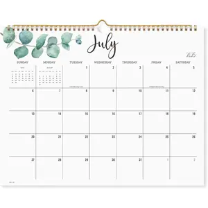 2022-2023 Academic Year Monthly Wall Calendar, Jul. 2022 to Dec. 2023,  Schooling Planner for Family and School, Wirebound, Large, 15 x 12 Inches