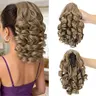 16Inch Curly Wavy Claw Clip Ponytail Hair Extensions ,Heat-Resistant Synthetic Hair, for Women Ponytail Hairpiece For Daily Use