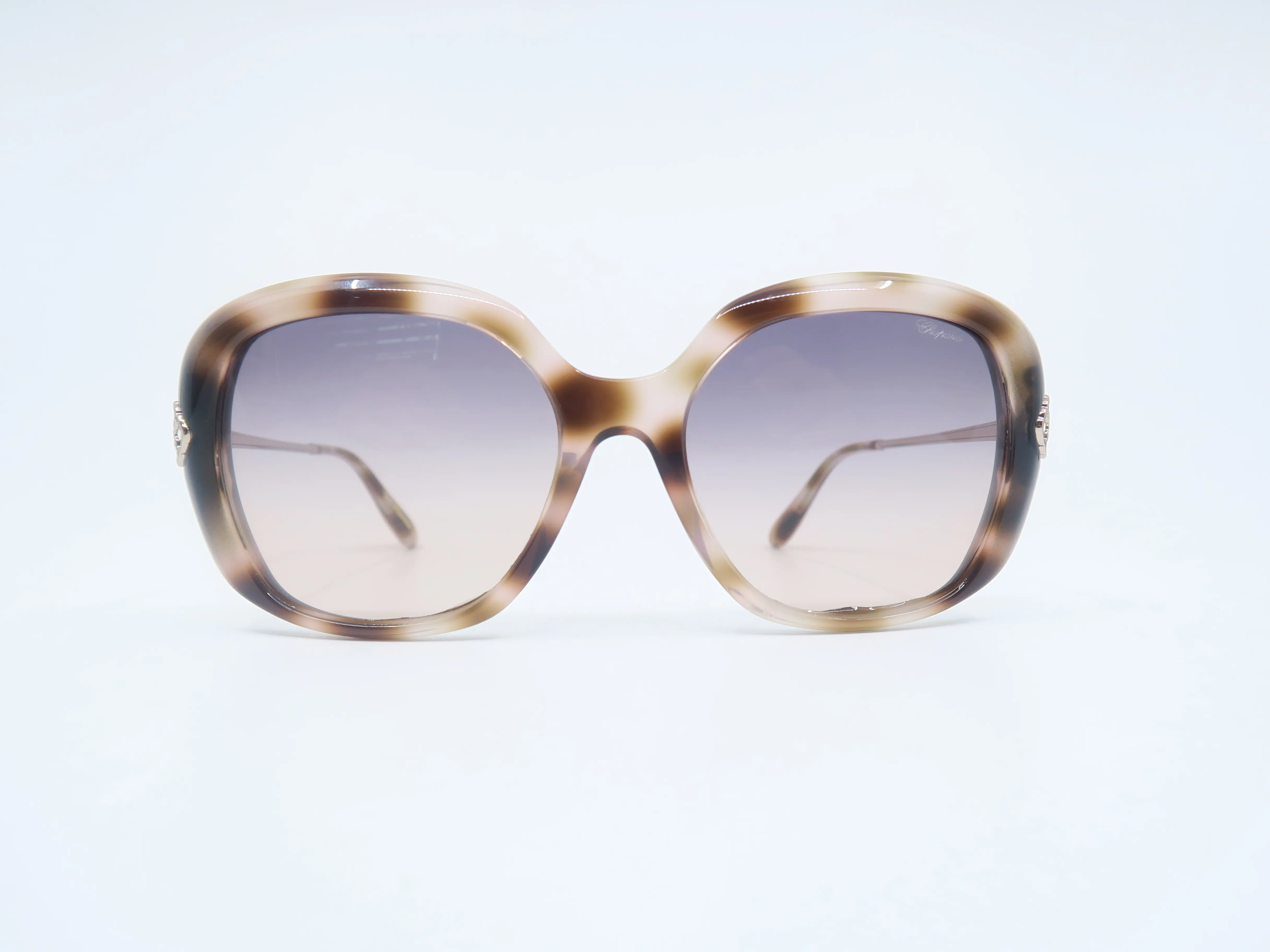 Chopard SCH314S OALD 57mm Light Havana/Grey Gradient, New Women's Sunglasses, Stylish Accessories, Statement Frame Glasses, 100% Authentic, 57Mm 19Mm 135Mm