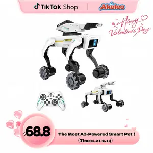 (Akeleo)robot dog, supports app control, artificial intelligence pet, can dance and practice martial arts, supports remote control operation, supports motion programming,Christmas gift,is an ideal gift for children - digital version.