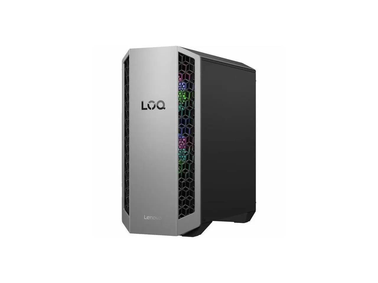 Lenovo LOQ 26ADR10 91DF0001US Desktop Computer - AMD Ryzen 7 8745HX - 16 GB - 1 TB PCI Express NVMe 4.0 x4 SSD - Tower - Luna Gray, Eclipse Black - AMD Chip - Windows 11 Home - NVIDIA GeForce RTX 5060