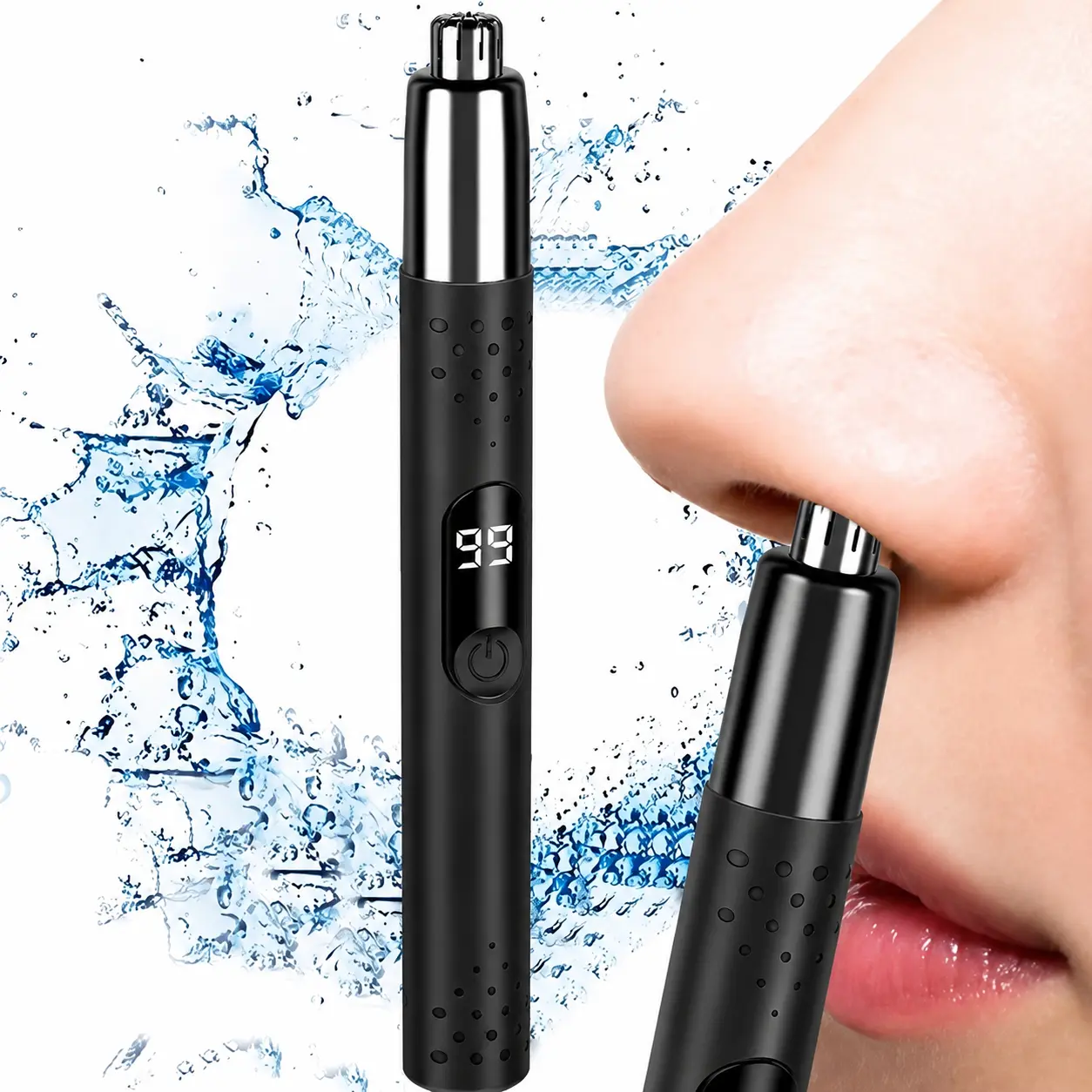 Nose Hair Trimmer, Portable Electric Nose Hair Clipper for Men and Women, Gentle No Hair Pulling Experience, Beauty, Stylish and Simple, Cordless USB Rechargeable, Suitable for Nose Hair, Eyebrow and Ear Hair Trimming