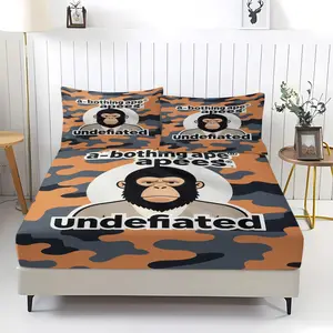 3 PCS BAPE Theme Bed Set, Suitable for Cold Night Bed Set, Perfect for Elegant Home Decoration, No Padding
