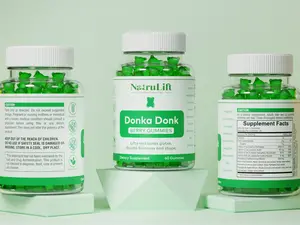 NatruLift Donka Donk Gummies - Peach Gains - Workout Aid - Women's Support Supplement - Essential Herbs - Multivitamins