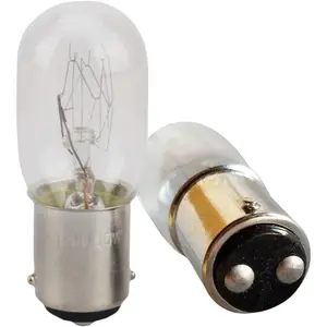 (2 PCS) Push in Type Clear Light Bulbs fits for Old Style Sewing Machine Bulb 15W 120V