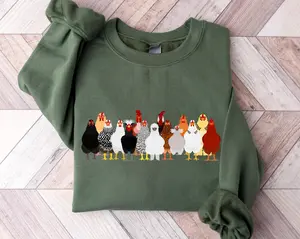 Chicken Sweatshirt, Mothers Day Chicken Sweatshirt, Women Chicken Sweatshirt, Love Chickens, Animal Sweatshirt, Funny Farmer Farm Hoodie