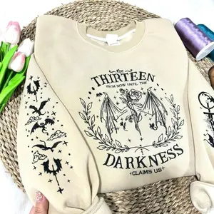 The Thirteen Embroidered Sweatshirt, Throne of Glass Embroidered Sweatshirt, Bookish Gift, Throne of Glass Embroidered, Reader, Acotar Shirt