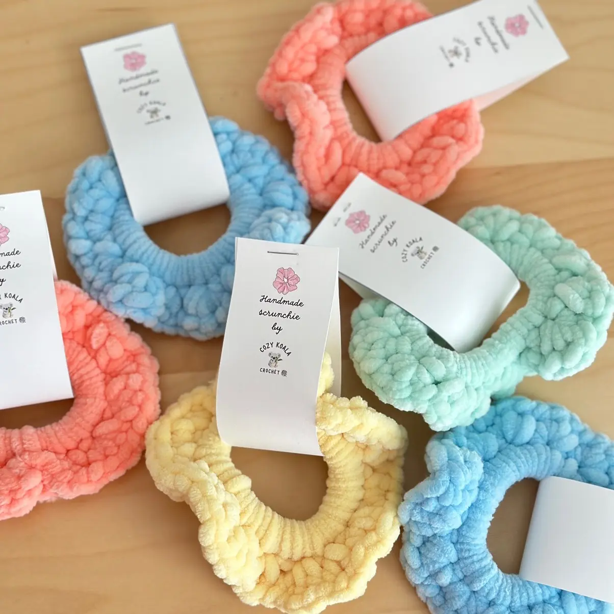 Scrunchie Crochet Handmade Hair Tie Scruchies