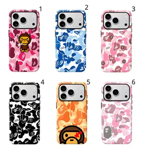 Bape Protective Camo Streetwear Phone CaseSuitable for iPhone 17/16/15/14/13/12/11 ProMax/Plus