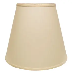 HomeRoots 470016 16 in. Parchment Biege Deep Empire Linen Lampshade