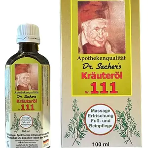 DR. SACHER’S KRÄUTERÖL 111 - combination of essential oils from countries all over the world for massage