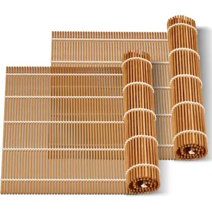 9.5"x9.5" Sushi Rolling Mat,kimbap roller(2 PCS) 9.5"x9.5" Sushi Rolling Mat,kimbap roller(2 PCS)