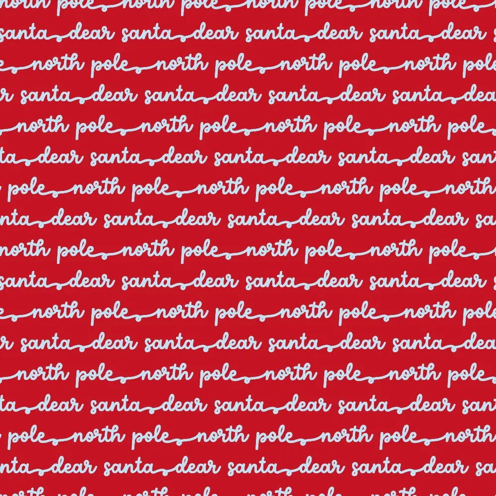 Letters to Santa Pattern 9 Quilting Cotton Fabric