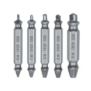 Stripped Screw Extractor Kit, Broken Bolt Remover Tool Set for Damaged Screws, Anti-Slip Easy Out Extractors with Stainless Steel Drill Bits, Multi-Size for Metal Wood, DIY Auto Repair & Maintenance