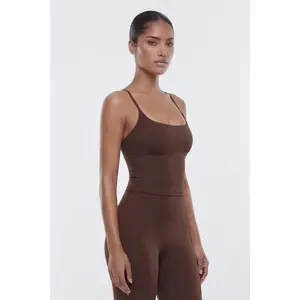 CloudForm™ Y Back Sports Top - Brown