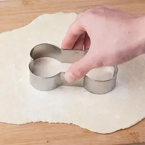 Set Of 5, Dog Bone Biscuit Molds, Stainless Steel Bone Molds