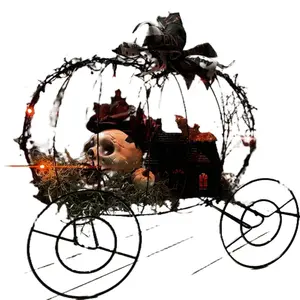 Pumpkin carriage table decor