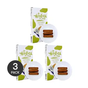 JUSHUIXUAN 3 Packs Taiwan Matcha Milk Shortbread Sticks 88g Each - Rich Tea Flavor